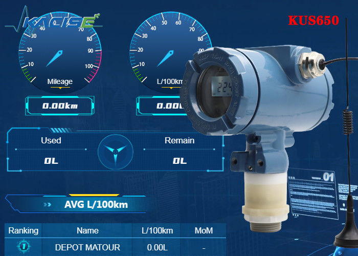KUS650A 3m Range Wireless Ultrasonic Level Sensor với bảo vệ IP68 và đầu ra 4G / Lora / GPRS / NB để đo mức chất lỏng