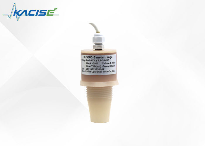 Bộ cảm biến mức độ siêu âm PVDF chống ăn mòn KUS với độ chính xác cao và bù nhiệt độ