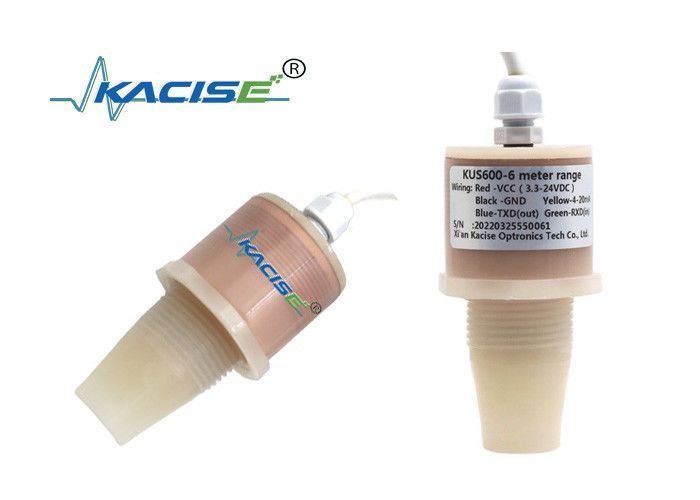 Công suất thấp 3,3V đầu vào IP68 chống nước phạm vi phát hiện 5m Cảm biến mực nước siêu âm KUS600B với đầu ra RS485