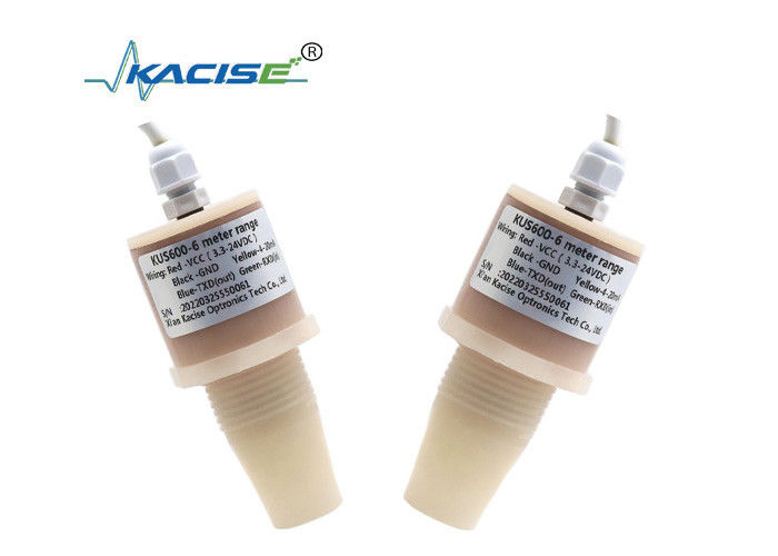 Công suất thấp 3,3V đầu vào IP68 chống nước phạm vi phát hiện 5m Cảm biến mực nước siêu âm KUS600B với đầu ra RS485