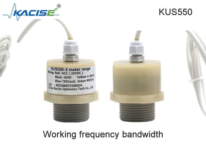 KUS550 Series Ultrasonic Level Sensor với mức tiêu thụ điện năng thấp bảo vệ IP68 và vật liệu vỏ PVDF