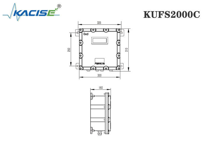 KUFS2000C Clamp chống nổ trên máy đo lưu lượng siêu âm với phép đo hai chiều cho ống DN32-DN6000