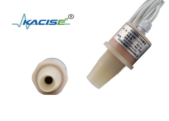 RS485 Output 5m Detection Range PVDF Máy đo mực nước siêu âm cho các nhà máy chế biến thực phẩm