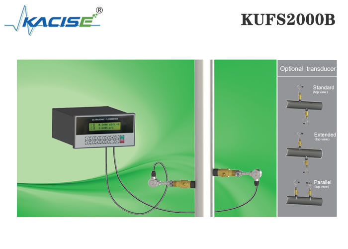 KUFS2000B Panel Mount Insertion Ultrasonic Flow Meter với độ chính xác ± 1% cho ống DN50-DN6000 và RS485 MODBUS Interface