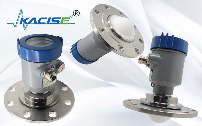 Bộ cảm biến mức radar FMCW 80GHz của Kacise OEM với phạm vi 100m và thiết kế chống ăn mòn cho xe chứa hóa chất