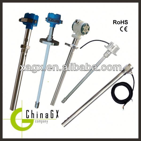Độ chính xác cao 0,25% Capacitance Fuel Level Sensor với nhiệt độ kháng -50 ~ 250 °C và SAE 5-Bolt Flange Mount để theo dõi GPS