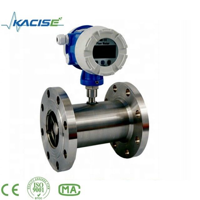 Máy đo lưu lượng tua-bin chính xác cao ± 0,2% cho dầu diesel và dầu nhiên liệu với nguồn cung cấp điện 24VDC và cấu trúc thép không gỉ