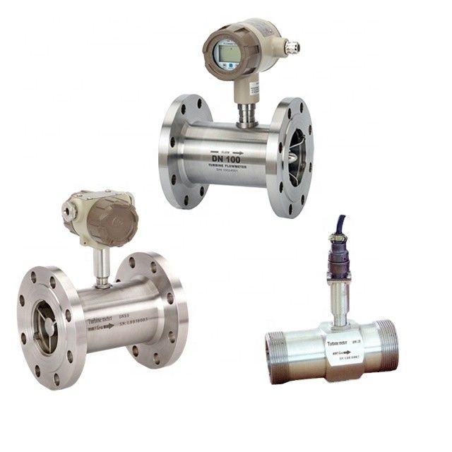 Máy đo lưu lượng tuabin SS316 chính xác cao với đầu ra 4-20mA cho dầu nhiên liệu và đo số
