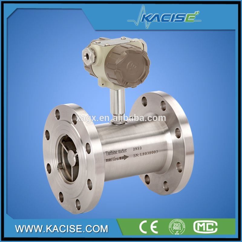Độ chính xác cao ± 0,2%R Thép không gỉ 316 ((L) Chứng minh nổ ExiaIICT4 Máy đo lưu lượng tua-bin kỹ thuật số cho dầu nhiên liệu