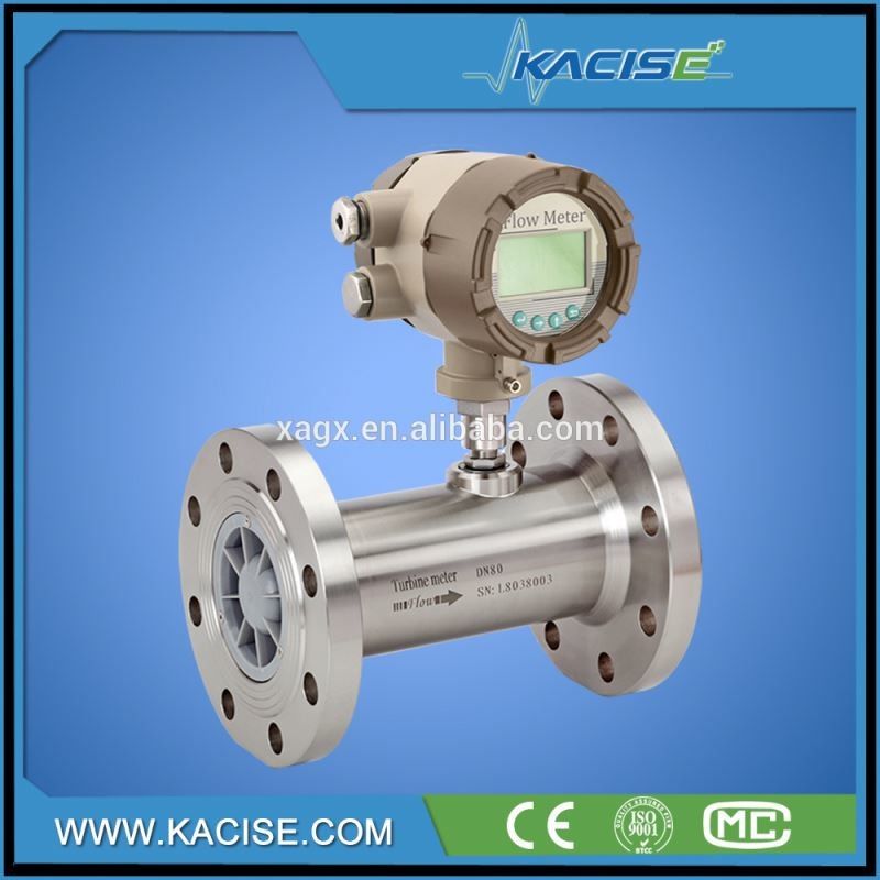Độ chính xác cao ± 0,2%R Thép không gỉ 316 ((L) Chứng minh nổ ExiaIICT4 Máy đo lưu lượng tua-bin kỹ thuật số cho dầu nhiên liệu