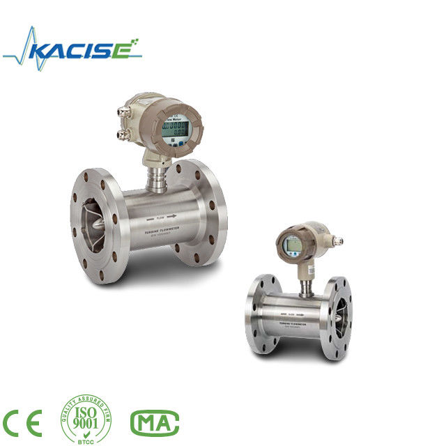Máy đo lưu lượng tua-bin chính xác cao ± 0,2% với vật liệu SS316L và bảo vệ IP65 cho rượu xăng dầu