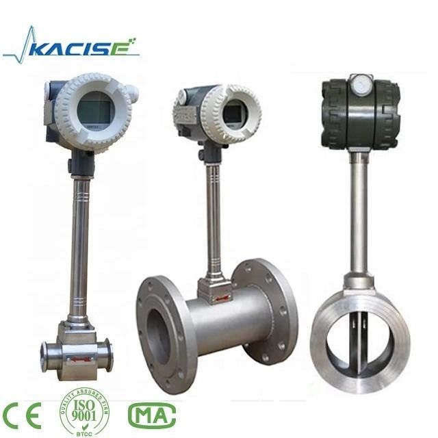 Máy đo lưu lượng xoáy bằng thép không gỉ bảo vệ IP68 với độ chính xác 1,0% để đo hơi nước và chất lỏng