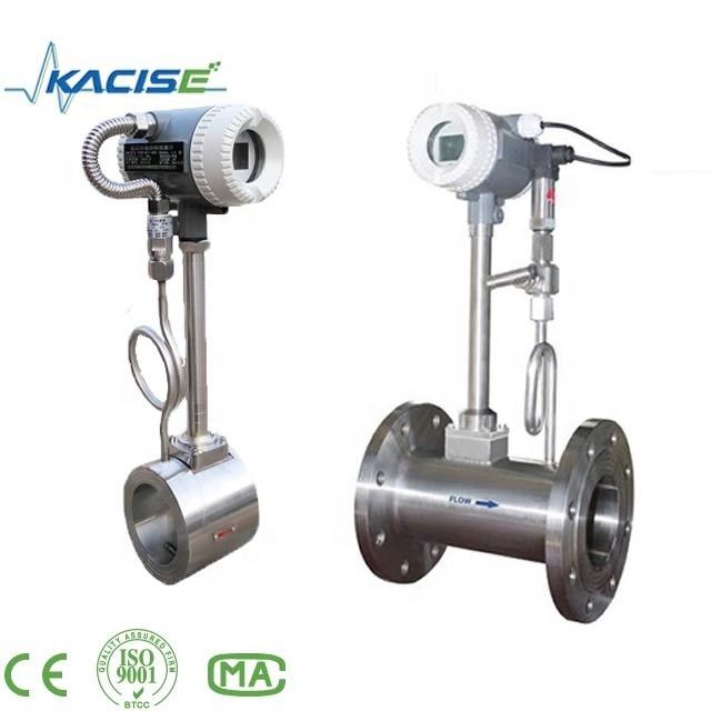 Máy đo lưu lượng xoáy bằng thép không gỉ bảo vệ IP68 với độ chính xác 1,0% để đo hơi nước và chất lỏng
