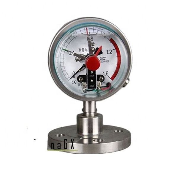 Đồng hồ đo áp suất nitơ chứa đầy dầu silicon bằng nhôm 60mm CE được chứng nhận cho môi trường ăn mòn