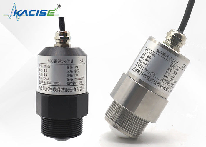 Máy phát cấp radar FMCW 80GHz KLD800 Series với ăng-ten PTFE chống ăn mòn và góc phóng 3 ° để đo lường chất lỏng và rắn
