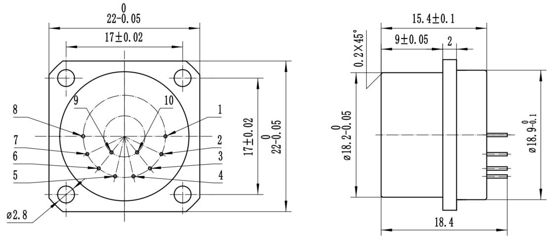 KSJB6 Series Quartz Accelerometer Sensor với phạm vi K0/K1<20mg ±30g và khả năng chống nhiệt độ cao cho lĩnh vực dầu mỏ