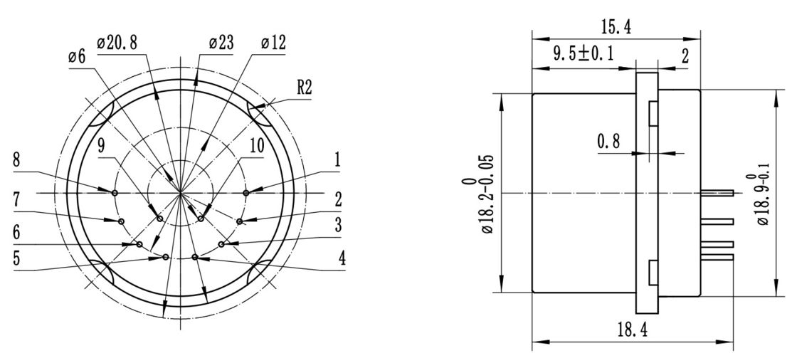 KSJB6 Series Quartz Accelerometer Sensor với phạm vi K0/K1<20mg ±30g và khả năng chống nhiệt độ cao cho lĩnh vực dầu mỏ