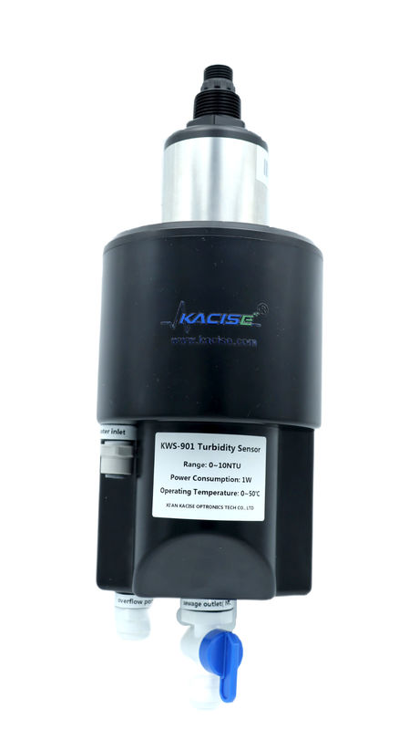 Cảm biến hỗn độn tầm thấp với phạm vi 0 ~ 10NTU, Máy lau tự làm sạch và đầu ra Modbus RS485 để giám sát chất lượng nước