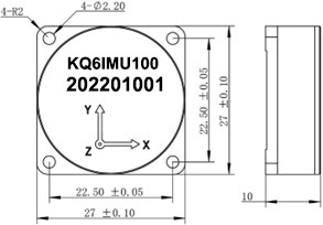 Tốc độ 460800bps RS422 Gyroscope Sensor For Precision Navigation,Bias 0±0.02g