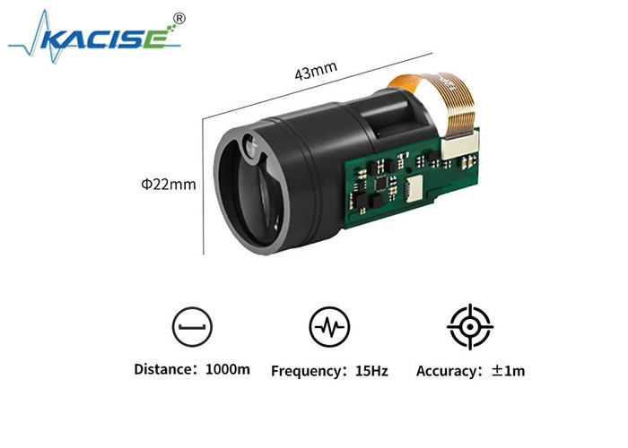 Mô-đun tầm nhìn radar laser đường dài ngoài trời với độ chính xác tuyệt đối ±1m và phạm vi 1000m