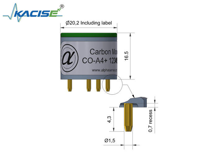 Bộ cảm biến carbon monoxide PPB với công nghệ thông minh tích hợp và độ ổn định cơ sở tốt nhất cho an toàn công nghiệp