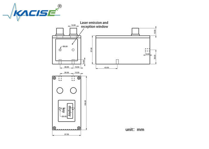 KLS109 Cảm biến tầm xa laser công nghiệp chính xác cao với độ chính xác ±1mm, bảo vệ IP67 và tần số đo 100Hz