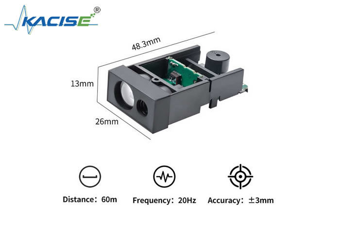 Mô-đun đo phạm vi laser ITOF có độ chính xác cao LSBM-60 với Phạm vi phát hiện 60m và giao diện UART