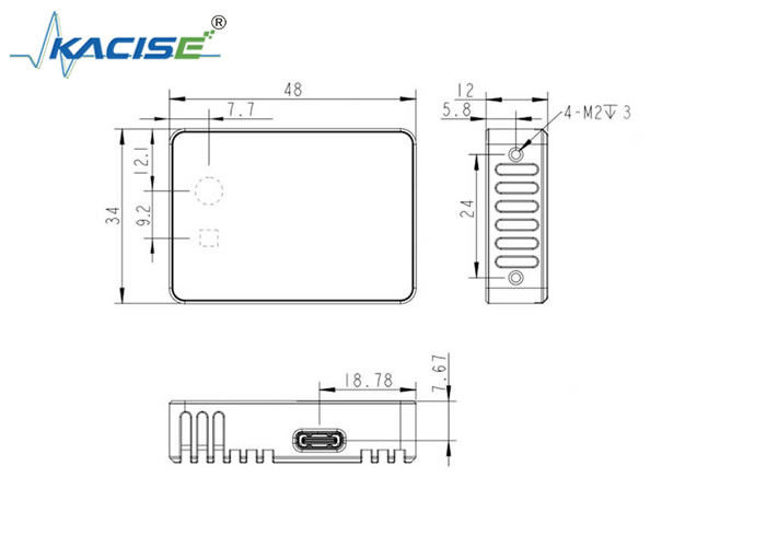 KL3A-05U Lidar trạng thái rắn 3D với phạm vi 0,1-5m H60 ° × V45 ° FOV và giao diện USB 2.0 loại C cho các cửa hàng bán lẻ