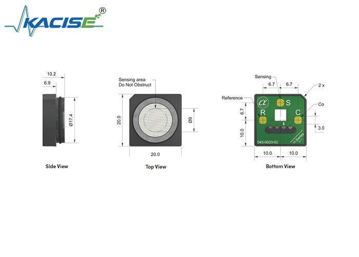 CL2-H4 Cảm biến clo kích thước nhỏ với thời gian phản ứng nhanh và độ nhạy cao để phát hiện khí chính xác