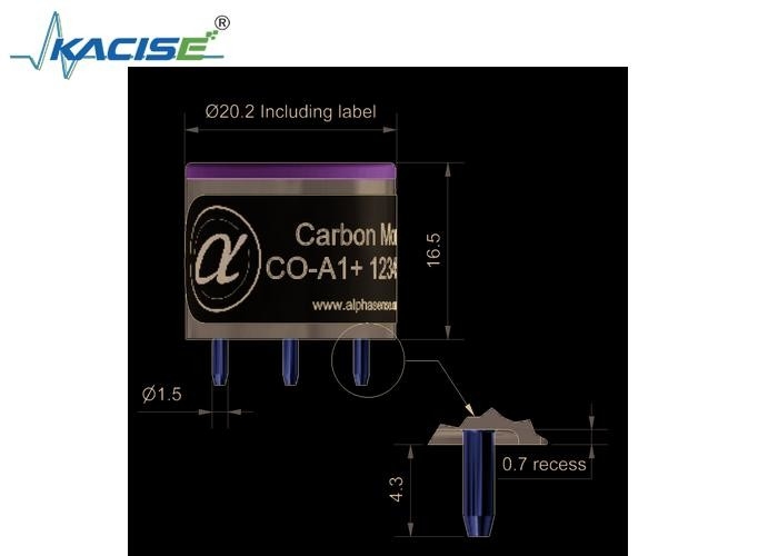 Bộ cảm biến carbon monoxide CO-A1/CO-A1 Công nghệ tiên tiến với thời gian phản hồi 20 và độ phân giải 0.5