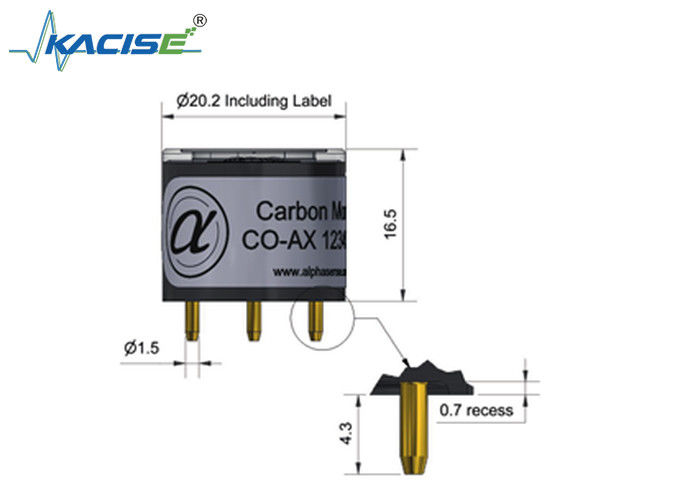 Cảm biến CO-AX/CO-AX+ điện hóa Carbon Monoxide có độ nhạy chéo hydro thấp