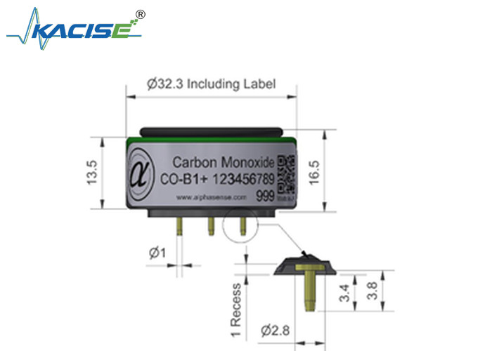 Bộ cảm biến carbon monoxide CO-B1/CO-B1 Điện không ± 4 Phạm vi 5000 Để phát hiện chính xác
