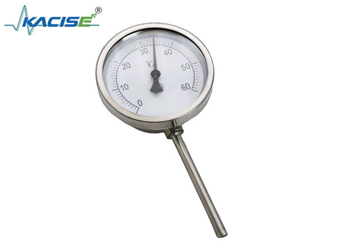 Thermometer Bimetal bằng thép không gỉ 304/316 với chiều dài thân có thể tùy chỉnh và chứng nhận EN 13190 hoặc ASME B40.3