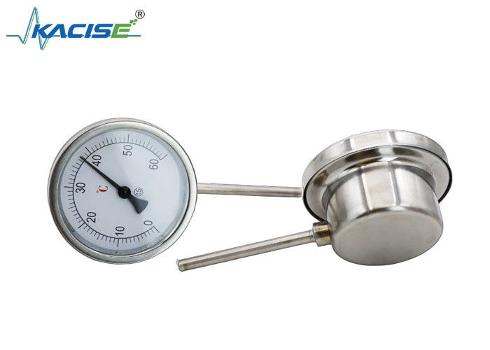 WSS-411W nhiệt kế kim loại hai công nghiệp bằng thép không gỉ 304/316, chiều dài thân có thể tùy chỉnh và không cần nguồn điện