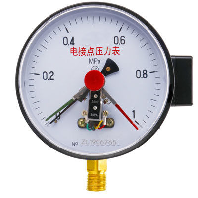 Đồng hồ đo áp suất tiếp xúc điện chống sốc bằng thép không gỉ KMC-YXC150 với đường kính quay số 145mm và phạm vi đo 0-60MPa