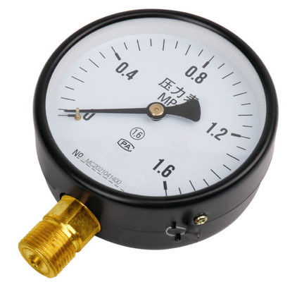 KMC-Y100 máy đo áp suất công nghiệp - 100mm Dial, M20 × 1.5 Radial Copper Connection, Iron Shell