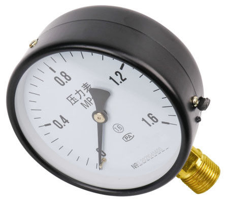 KMC-Y100 máy đo áp suất công nghiệp - 100mm Dial, M20 × 1.5 Radial Copper Connection, Iron Shell