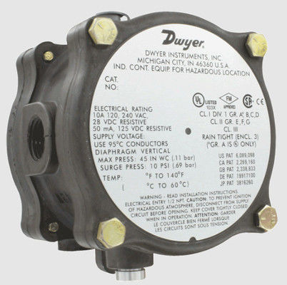 Công tắc áp suất vi sai chống cháy nổ Dwyer (Các mẫu 1950G-0-B-120-NA & 1950G-00-B-240)
