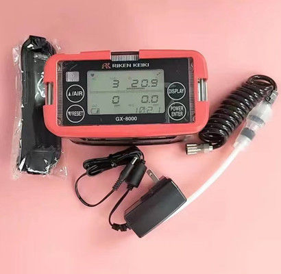 Riken Keiki GX-8000 máy dò khí đa với màn hình LCD kỹ thuật số dẫn nhiệt và cấu trúc chống nước