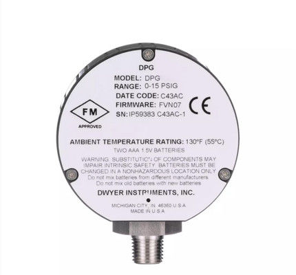 Vỏ đo áp suất kỹ thuật số Dwyer Series DPG được thiết kế để đáp ứng NEMA 4/4X IP66 Giới hạn áp suất 2x Phạm vi áp suất