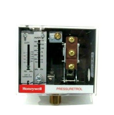 Honeywell Auto Recycle Pressuretrol với dải áp suất 10-150 psi Công tắc tác động nhanh SPDT và màng ngăn bằng thép không gỉ