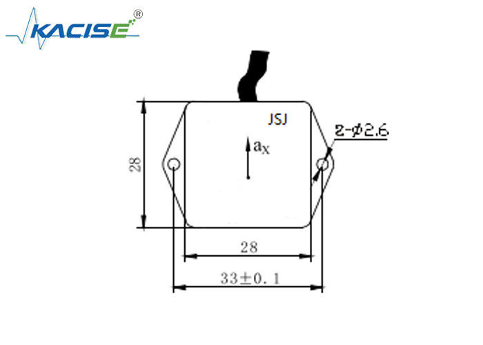 Bộ cảm biến gia tốc đơn trục với 0.5 ~ 4.5V đầu ra ± 1 g phạm vi và phạm vi đo rộng