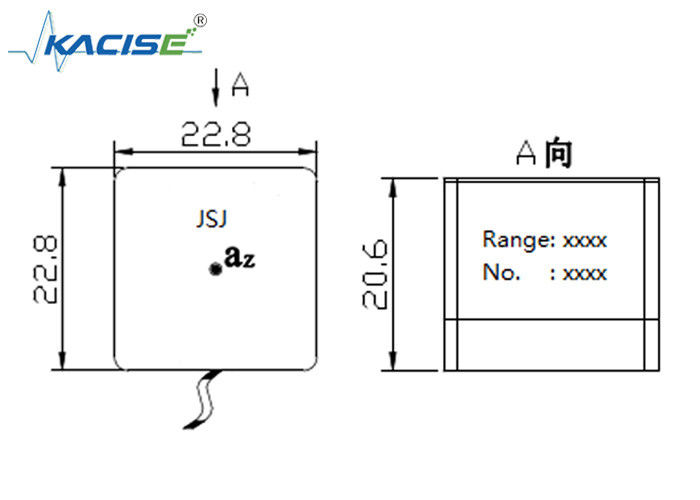 Cảm biến gia tốc tuyến tính hút từ với mô-đun uniaxial và phạm vi ± 10 g cho hiệu suất rung