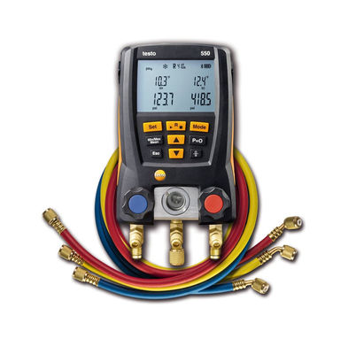 Testo 550 Digital Refrigerant Manifold Kit với kết nối Bluetooth 60 hồ sơ tủ lạnh và thiết kế chắc chắn