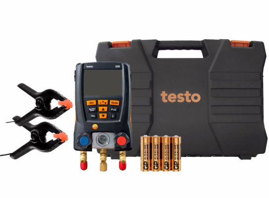 Testo 550 Digital Refrigerant Manifold Kit với kết nối Bluetooth 60 hồ sơ tủ lạnh và thiết kế chắc chắn