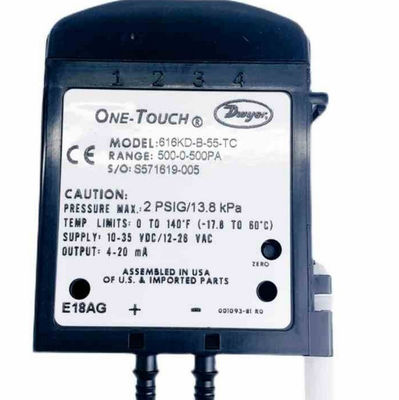 Dwyer Series 616KD Micro Differencial Pressure Transmitter với hiệu chuẩn một lần chạm và đầu ra 4-20 mA cho độ chính xác FS ± 0,25%