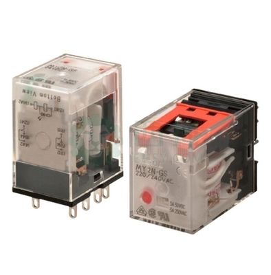 Rơle đa dụng Omron MY2-GS hoạt động ở điện áp 24VDC, điện trở cuộn dây 662 Ω và biểu mẫu liên hệ DPDT