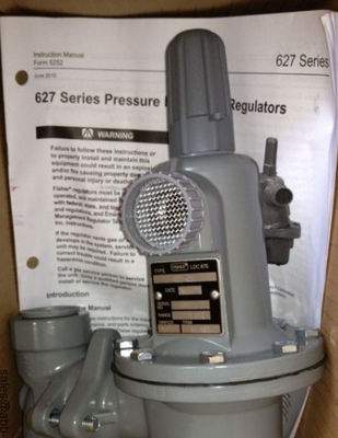 Máy điều chỉnh giảm áp suất hoạt động trực tiếp của dòng 627 với 2000 Psig Inlet 5-500 Psig Outlet và van cứu trợ bên trong