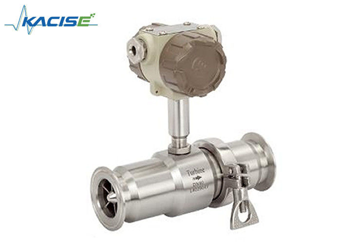 Máy đo lưu lượng tuabin đầu ra tương tự có độ chính xác cao Loại vệ sinh cho dầu ô liu và dầu cọ