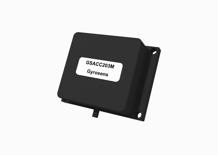 Gia tốc kế MEMS GSACC203M với dải đo ±10 g, độ trễ ≤ 0.05 g và băng thông ≥50 Hz cho phép đo chính xác